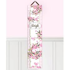 Toad And Lily Cherry Blossom Personalized Growth Chart