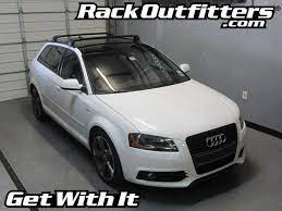 Audi A3 Sportback Thule Black Aeroblade Edge Roof Rack 06 13 Audi A3 Sportback Roof Rack Audi A3