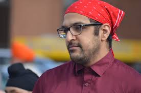 Photographs from Nishan Sahib Seva at Ramgarhia Board Gurdwara Leeds.