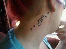 I wonder if it hurts that much to get a tattoo on your ears. 64 Terrific Musical Tattoos On Neck