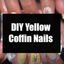 Coffin nails range from short to long in length, are tapered at the ends, and are squared off (like a basically, coffin nails aren't going away anytime soon, so get on board with these 13 killer nail looks. Diy Yellow Coffin Nails