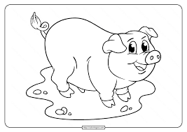 In this website, you can find numerous printable pig coloring pages that depict these creatures in cartoonish ways. Free Pig Coloring Pages For Kids
