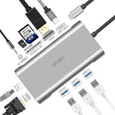 Shop with afterpay on eligible items. Wiwu 10 In 1 Usb C To Hdmi Vga Rj45 Thunderbolt 3 Adapter Hub In Bangladesh Color Grey