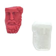 3d michelangelo Skulptur Silikon Handwerk Form europäische historische  Figur Kopf Kerze Gips Harz Seife Herstellung Werkzeuge Wohnkultur