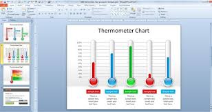 free thermometer chart powerpoint template free powerpoint