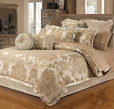 New Season Home Madalyn Comforter Set King Beige 4 Piece Luxury Comforter Sets Comforter Sets Bedding Sets