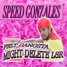 Sorry men, it's time to trim your beard because nothing should block the graphics on inked shop's incredible punk and tattoo tee shirts. Felt Gangsta Might Delete L8r Speed Gonzales Childsplay