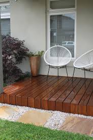Spotted Gum Decking With Sandstone Stepping Stone Path Www Rpgardendesign Com Au