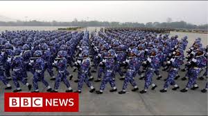 Enduring training will only achieve victory on battleground. Rare Look At Myanmar Military Celebrations Bbc News Youtube