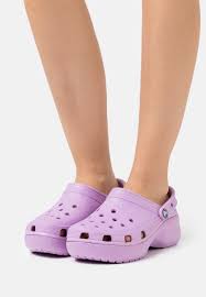 Easy on and easy off makes these the pair of crocs kids need. Crocs Classic Platform Heeled Mules Orchid Lilac Zalando De