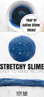 Discover how to make super stretchy slime with an awesome slime recipe that does not use liquid starch or borax powder. Make Homemade Slime With Saline Solution For Amazingly Stretchy Slime