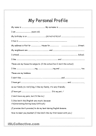 Get interesting biodata format with easily editable tools. My Personal Profile Writing Sentences Worksheets Job Resume Examples Teaching Jobs