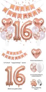 Geburtstag Dekorationen Rosa Alles Gute Zum Geburtstag Banner 40 Zoll Rose Go Festa De Aniversario Adulto Diy Festa De Aniversario Festa De Aniversario Em Casa