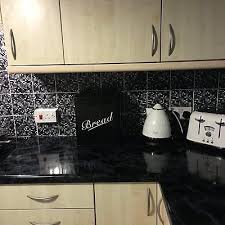 Black Marble Kitchen Worktop Covering Vinyl Self Adhesive Wrap Cover Diy Roll Uk Kitchen Marble Kitchen Worktop Kitchen