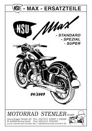 Das kürzel osb war die abkürzung für obengesteuert; Nsu Max Standard Spezial Super Motorrad Stemler Gmbh