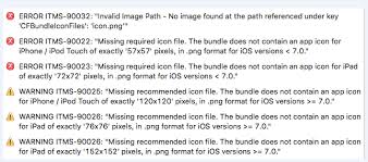 Ios Missing Required Icon File When Uploading To App Store Stack Overflow