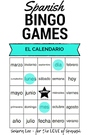 Spanish Calendar Vocabulary Bingo 40 Printable Bingo Cards To Practice 35 Words Related T Spanish Lessons For Kids Middle School Spanish Lessons Learn French