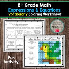Found worksheet you are looking for? 8th Grade Math Vocabulary Coloring Worksheets