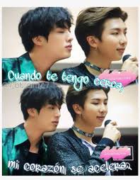 First, rm, aka namjoon, spoke to fans on vlive and revealed what jin gifted him. Namjin Frases Bts Namjoon Jin Army Jin Rm Fansign Png Image Transparent Png Free Download On Seekpng