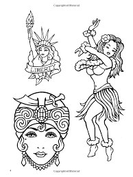 Classic Tattoo Designs Coloring Book Dover Design Coloring Books Eric Gottesman 9780486447599 Am Classic Tattoo Tattoo Art Drawings Designs Coloring Books
