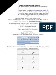 Translate from jawi script to roman alphabet and roman alphabet to jawi script. Install Jawi Di Komputer Download Font Jawi