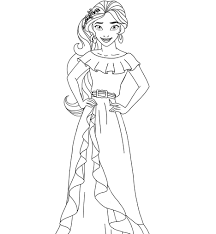 Elena of avalor is a disney animated series that follows the story of elena : Elena Of Avalor Coloring Pages Free Coloring Pages For Kids