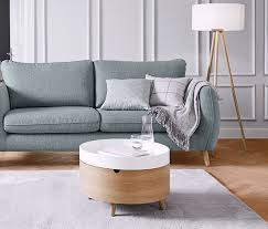 Runder Stauraum Couchtisch Mit Abnehmbarem Tablett Online Bestellen Bei Tchibo 384062 In 2020 Couchtisch Couch Tisch