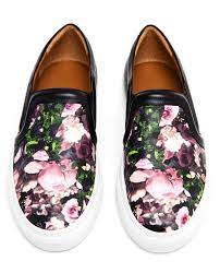 givenchy floral printed leather skater shoes givenchy