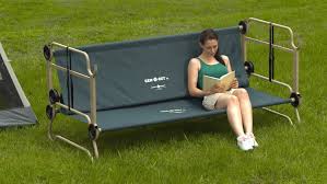 Portable camping bunk bed sofa during the day when you don't necessarily need a bunk bed, it can be easily transformed into a sofa in one swift motion. Goodshomedesign