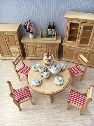 1 12 Scale Dolls House Dining Room Set Etsy Furniture Design Living Room Dinning Room Furniture Rustic Dining Furniture