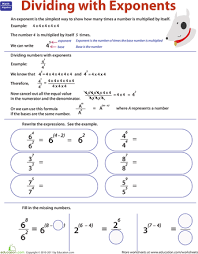 Power Play Dividing With Exponents Education Com Math Practices Math Expressions 5th Grade Math