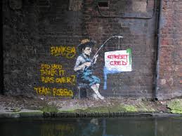 In all likelihood, banksy is a street art graffiti artist from bristol, england. The Banksy Vs Robbo War In Pictures Twistedsifter