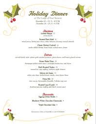 Get festive with the signature drink for your prime rib dinner; Hk S Holiday Dinner At The Lodge Of Four Seasons Family Friendly Lakeexpo Com