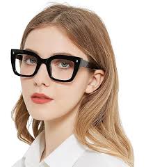 OCCI CHIARI Women's Medium Reading Glasses Fashion Cat-eye Glasses for  Women Blue Light Blocking Glasses Spring Hinge (Black,0) : Amazon.co.uk:  Health & Personal Care