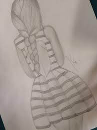 I Drew This Not Too Bad For A 12 Year Old The Original Picture Is Also On This Board Cute Girl Drawing Card Sketches Drawings