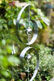 Edelstahl Gartenskulptur Harmonie Gartenstecker Gartenskulptur Metall Gartenkunst Dekoration