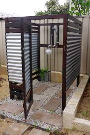 I love the idea of having an outdoor bathroom even without. 21 Outdoor Shower Design Ideas For Swimming Pools Areas