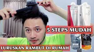 Cara meluruskan rambut pria nggak melulu harus menghabiskan uang banyak, kok. Tutorial Luruskan Rambut Sendiri Rebonding Lelaki Cowo Youtube