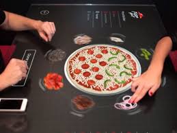 Cool Pizza Hut Concept Table Design Your Own Pizza And Connect Your Iphone Pizza And Beer Good Pizza Pizza Hut
