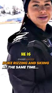 Of course Duke can go skiing for the 1st time and be good at it #amp  #dukedennis #rizz #fyp