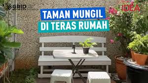 Baik saya asumsikan bahwa gambar terbentuk dengan 3 kamar, teras depan dan belakang, 2 km, dan dapur. Taman Mungil Di Teras Rumah Idea Rumah Youtube
