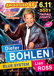 In 7/6/2003 on the end of concert of modern talking in rostock, dieter bohlen announced (without update thomas anders) that thomas and him going to separate ways which means split #2 of modern talking after the 1st split in 1987. Soncert Disco 80 Dieter Bohlen Blue System Lian Ross In Kyiv 06 November 2021 Poster Buy A Ticket To A Concert Disco 80 Dieter Bohlen Blue System Lian Ross Palace Of Sports