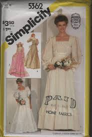 Vintage Simplicity 5362 Gunne Sax Wedding Dress Brides Bridesmaids Dress Sz 1 Simplicity Patterns Dresses Patterned Bridesmaid Dresses Wedding Dress Patterns