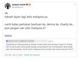 25 nama artis malaysia berikut selain indah diucapkan dan memiliki makna yang baik. Jangan Cari Artis Malaysia Kalau Perlu Bantuan Atau Derma Adibah Noor Gosip Socmed Hiburan Trending Cari Infonet