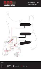 This standard stratocaster wiring diagram features a neck tone (0.02mfd) and a bridge & middle tone (0.02mfd). Diagrams Strat 7 Way Sigler Music