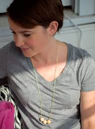 Bust the stash: Simple wooden bead necklace