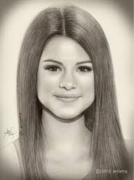 Selena Gomez And Drawing Image Realistic Drawings Celebrity Drawings Pencil Drawings