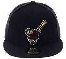 New Era 5950 San Diego Padres Friar Fitted Hat Navy Hat Club Fitted Hats Navy Hats New Era