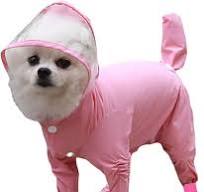 Capa completa para cachorro capa de chuva para animais de estimação filhote  de cachorro cobertura impermeável à prova de lama poncho de chuva verão ao  ...