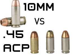 10mm Vs 45 Acp Battle Of The Big Bore Bullets